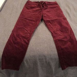 Old navy burgundy velvet pixie